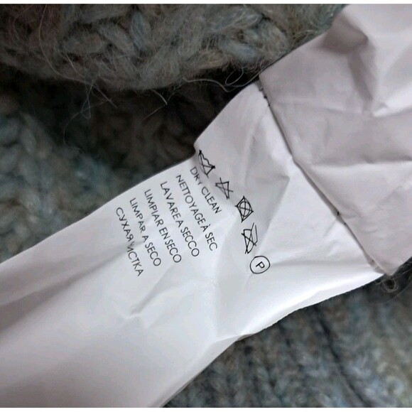 Club Monaco Sweater Women's XXS Oversized Blue Ombre Italian Yarn Wool Alpaca - Picture 7 of 11